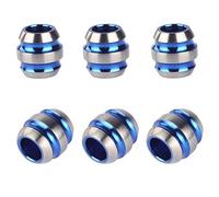 Titanium Lanyard Bead Perlina di coltello in titanio per collana braccialetto Mini torcia zaino portachiavi Ciondolo Perline di 550 Paracord cordino