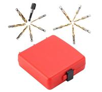 Titanium Metric Set, Precision Drill Cutting Tools, 13-Piece Size Kit for Home Repair, Hardened Steel Material Build, Multi-Application Power Tool Accessory Collection, Deburring Countersink Support