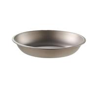 Titanium Plate Soup Bowl - Lightweght Round Binderware Set Ultra | leggeri ideali per i viaggi | Ciotole per la cura della cucina per la cena Conservazione degli alimenti zaino in mochi