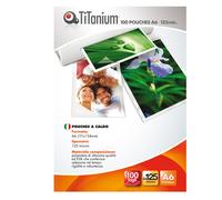 TITANIUM - PP525-04T - Pouches - A6 - 111x154 mm - 2x125 micron - Titanium - conf. 100 pezzi - 68539 - Conf. da 1 Pz.
