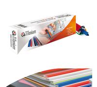 TITANIUM - RILEG16-03 - Dorsi per rilegatura - 16 mm - rosso - Titanium - scatola 25 pezzi - 69038 - Conf. da 1 Pz. - RILEG16-03