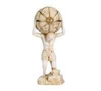 Titano Atlante - Statua in alabastro greco antico artefatto greco tono oro 17,5 cm