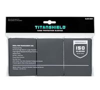 TitanShield Premium 150 maniche di dimensioni standard per giochi da tavolo Trading Card Sleeves Deck Protector per Magic The Gathering MTG, collezione baseball, Lorcana (grigio ardesia)