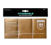 TitanShield Premium 150 maniche di dimensioni standard per giochi da tavolo Trading Card Sleeves Deck Protector per Magic The Gathering MTG, collezione baseball, Lorcana (oro)