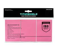 TitanShield Premium 150 maniche di dimensioni standard per giochi da tavolo Trading Card Sleeves Deck Protector per Magic The Gathering MTG, collezione baseball, Lorcana (rosa gomma da masticare)