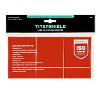 TitanShield Premium 150 maniche di dimensioni standard per giochi da tavolo Trading Card Sleeves Deck Protector per Magic The Gathering MTG, collezione baseball, Lorcana (rosso)