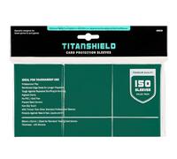 TitanShield Premium 150 maniche di dimensioni standard per giochi da tavolo Trading Card Sleeves Deck Protector per Magic The Gathering MTG, collezione baseball, Lorcana (verde)