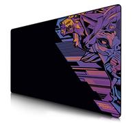 TITANWOLF - Grande Tappetino Mouse da Gioco - XXXL Oversize Mousepad - Dimensione 1200x600 mm - XXL Formato Oversize da scrivania e Tavolo - per Mouse e Tastiera - Lupo Vector Violett