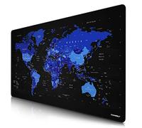 TITANWOLF - Grande Tappetino Mouse da Gioco - XXXL Oversize Mousepad - Dimensione 1200x600mm - XXL Formato Oversize da scrivania e Tavolo - per Mouse e Tastiera - Mappa del Mondo