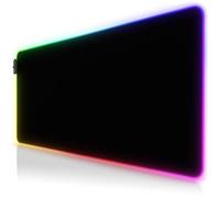 TITANWOLF - RGB Tappetino per Mouse da Gioco XXL - Mouse Pad Gaming - 900x400mm - 7 Colori LED e 4 Effetti - Precisione e velocità - Lato Inferiore gommato - Lavabile - per Computer PC e Laptop
