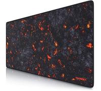 TITANWOLF - XXL Tappetino per Mouse da Gioco - Gaming Mousepad Extra Grande 900 x 400mm - Pad con Base in Gomma Antiscivolo - Spessore 3mm - Nero - modello Lava