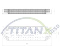 TitanX OX129004 Radiatore olio, Olio motore per VOLVO