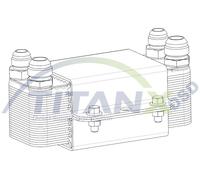 TitanX OX509007 Radiatore olio, Olio motore