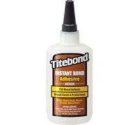 Titebond Colla istantanea 6212 Instant Bond Medium 113,4 g 118 ml Colla | Colla per legno a media viscosità per tornitura e officina, resistente agli urti, può essere verniciata e indurita