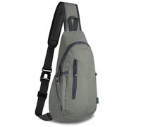 TITECOUGO Small Sling Bag Lightweight Canvas Crossbody Bag for Women Rucksack for Men Running Backpack Travel Chest Pack Shoulder Daypack for Gym Work Outdoor Hiking Sports Dark Grey