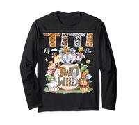 Titi of The Two Wild 2 ° Compleanno Animale Safari Tribale Maglia a Manica