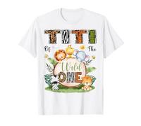 Titi of The Wild One First Birday Boy Safari Woodland Maglietta
