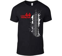 titian Lewis Hamilton Men Tshirt Racing 44 Black XL