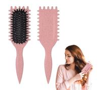 titioffice Curl Defining Brush, spazzola per ricci ricci, spazzola per capelli per ricci, districante, senza capelli per ricci (quadrato rosa)