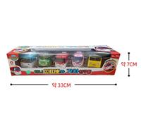 Titipo and Friends Pullback Gear Giocattolo Mini 5 Treni Personaggi Giocattol...