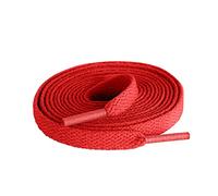 TITIROBA Lacci piatti 2 paia di lacci di ricambio resistenti agli strappi per scarpe sportive, scarpe da corsa, scarpe da ginnastica e sneakers in tela, larghezza 8 mm, Colore: rosso, 120