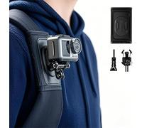 Titistpy Supporto regolabile a clip per zaino compatibile con GoPro Hero 8/7/6/5, compatibile per Insta360, compatibile con DJI Action