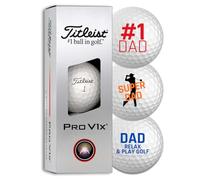 Titleist #1 DAD - Palline da golf per festa del papà, confezione da 3 (Pro V1X)