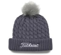 Titleist Cappello con pom pom in maglia a cavo, antracite