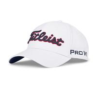 Titleist Berretto da Baseball Tour Performance da Uomo, Bianco/Blu Marino/Rosso, Taglia Unica