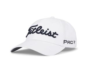 Titleist Junior Tour Performance Hat, Bianco/Blu Navy, Taglia Unica