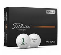 Titleist Pallina 25 Pro V1 Edizione speciale 40 anni All4Golf confezione da 12, bianco