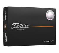 Titleist Palline da golf Pro V1 25 Performance Align - Confezione da 12 pz., bianco/rosa