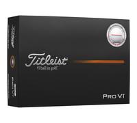 Titleist Palline da golf Pro V1 25 Performance Align - Confezione da 12 pz., bianco/rosso