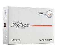 Titleist Palline da golf Velocity AIM 2026 - Confezione da 12, bianco