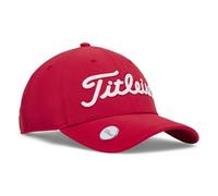 Titleist Players Performance - Berretto da Golf, Regolabile, Colore: Rosso/Bianco