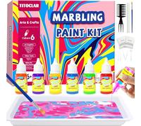 Titoclar Colore per Marmo, Set per Arti e Mestieri per Bambini dai 6 Anni, Set per Arti e Mestieri Regalo Giocattolo per Ragazze e Ragazzi 4 5 6 7 8 9 10 11 12 Anni