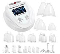 Titoe Macchina per terapia del vuoto, set di coppettazione sottovuoto multifunzione da 0 a 70 cmgh con 30 tazze sottovuoto e 3 teste in metallo Guasha | Funzionamento touch screen aggiornato