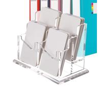 Titolare Del Biglietto Da Visita - Porta Del Biglietto Da Visita Acrilico | Organizzatore Dei Portabicchieri Per Scrivania | Stand Desktop Multi-slot | Stand Desktop Display Organizer Per Le Aree Degl