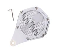 Titolare Del Disco Fiscale Motociclistico - Ca. 12.5x9 Cm Con Supporto Per Etichette Esagonali | Scooter Elaborata In Lega Di Alluminio | Per Il Display Adesivo Di Taxi | Chiavi Di Resisten