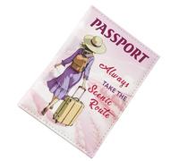 Titolare del passaporto per viaggi, copertura del passaporto | Porta del portafoglio da viaggio | Accessori per il portafoglio di imbarco delle carte di credito per coppie donne ragazzi studiano all'e