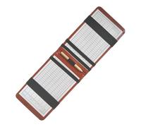 Titolare del punteggio da Golf | Elegante Display di punteggio Realizzato in Pelle PU con Libro a Distanza | pratici per l'allenamento Giardino della Gamma di Guida a casa Competizione per t
