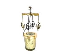 Titolare della candela rotante a | Snowflake Deer Candle Carousel, filatore di candele, supporto a lume di tè rotante, candela della giostra per la festa di San di Natale