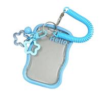 Titolare della carta fotografica coreano popolare musica Photo Card Holder portachiavi carta d'identità portachiavi maniche studente Photocard