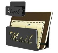 Titolare Della Posta - Mail Acrilico | Desktop Maill Sorter, Organizzatore Di Lettere Acriliche Anti-slip | Black Envelope E Porta Di Carta Per Il Bancone Della Scrivania Home Office, Rack Di File Sta