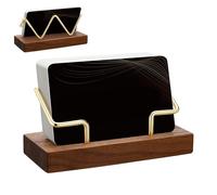 Titolare Di Biglietti Da Visita Acrilico Trasparente - MODERNA CARD STAND DESK | Organizzatore Del Supporto Per Carta Compatta | Porta Del Biglietto Da Visita Per Piccole Imprese Per Forniture Per Uff