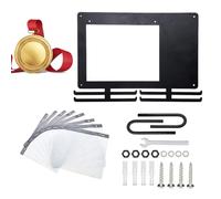 Titolare di Un per | Appendiabiti in Metallo con 10 Borse per Bavaglini | Medaglie e premi Stand Corridore, Corsa, Sport, Calcio, Nuoto, Tennis, Basket | Conservazione e presepe