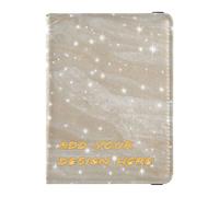 titolari di passaporto in pelle personalizzati falso glitter marmo bianco personalizzabile passaporto portafoglio documenti organizer accessori leggero, falso glitter marmo bianco, Falso Glitter