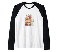 Titoli dei Libri di Jane Austen Maglia con Maniche Raglan
