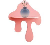 Titolo 1 mensole sospese da parete, a forma di goccia, mensola moderna per libri, mensole da parete in legno massello, unità portaoggetti decorativa con finitura opaca, espositore da appendere a coda
