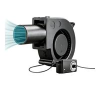 Titolo 2 Ventilatore Soffiante 12V - Velocità Variabile 5500 RPM Doppio Cuscinetto, Alimentatore Flusso Aria Regolabile, Soffiatore Barbecue | Ventola Portatile Accensione Fuoco Per Campeggio